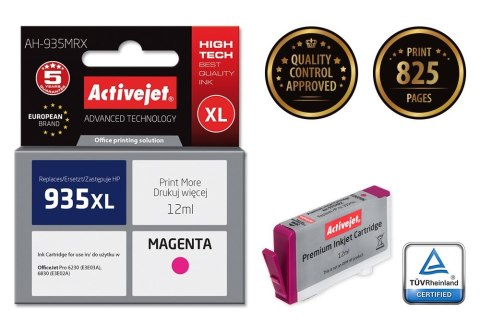 Activejet Activejet AH-935MRX Tusz (zamiennik HP 935XL C2P25AE; Premium; 12 ml; czerwony)