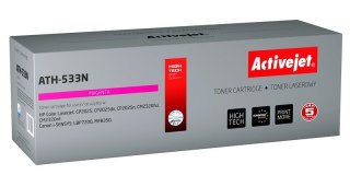 Activejet Activejet ATH-533N Toner (zamiennik HP 304A CC533A, Canon CRG-718M; Supreme; 2900 stron; czerwony)