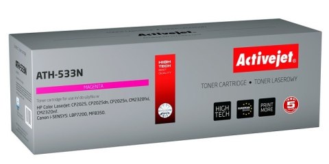 Activejet Activejet ATH-533N Toner (zamiennik HP 304A CC533A, Canon CRG-718M; Supreme; 2900 stron; czerwony)