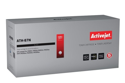 Activejet Activejet ATH-87N Toner (zamiennik HP 87A CF287A; Supreme; 9000 stron; czarny)