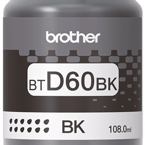Brother Tusz Brother czarny BTD60BK=BTD-60BK, 6500 str.,108 ml