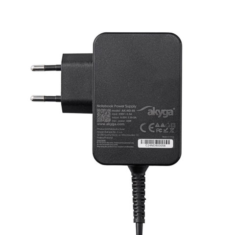 Akyga AKYGA ZASILACZ DO NOTEBOOKA 5-20V / 3-4,5A 90W USB C GAN PD AK-ND-82
