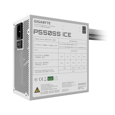 Gigabyte Zasilacz Gigabyte GP-P550SS ICE 550W