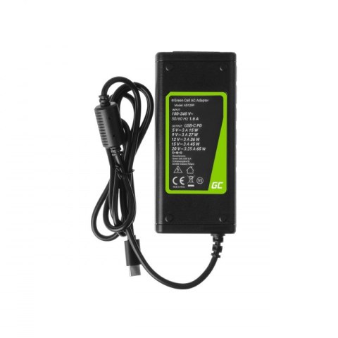Green Cell GREEN CELL ZASILACZ / ŁADOWARKA USB-C 65W (AD134P)