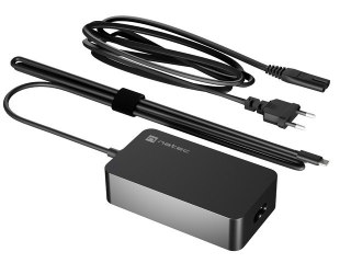 NATEC NATEC ZASILACZ ŁADOWARKA GRAYLING GAN USB-C 65W DO LAPTOPÓW, TABLETÓW, TELEFONÓW