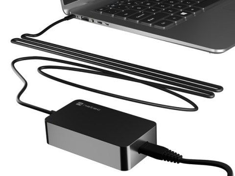 NATEC NATEC ZASILACZ ŁADOWARKA GRAYLING GAN USB-C 65W DO LAPTOPÓW, TABLETÓW, TELEFONÓW