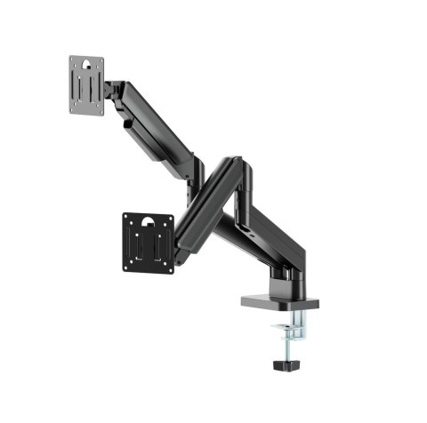 GEMBIRD GEMBIRD BIURKOWE RAMIĘ/UCHWYT NA DWA MONITORY (REGULOWANE) 17"-32", OBCIĄŻENIE DO 10KG, KOLOR CZARNY