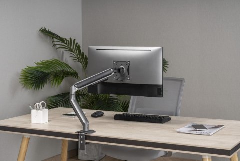 GEMBIRD GEMBIRD BIURKOWE REGULOWANE RAMIĘ/UCHWYT NA MONITOR 17-32, VESA 100X100MM, DO 9 KG, KOLOR SZARY