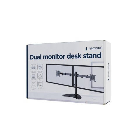 GEMBIRD GEMBIRD STOJAK BIURKOWY NA DWA MONITORY (REGULOWANY) 13"-32", DO 8 KG