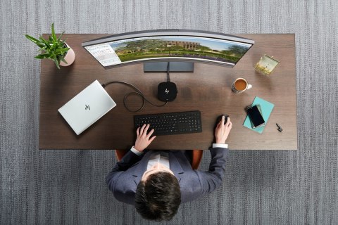 Hewlett-Packard Stacja dokująca + zasilacz HP USB-C Dock G5 100W czarna 5TW10AA