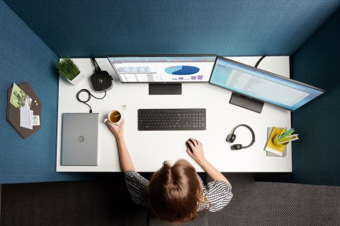 Hewlett-Packard Stacja dokująca + zasilacz HP USB-C Dock G5 100W czarna 5TW10AA
