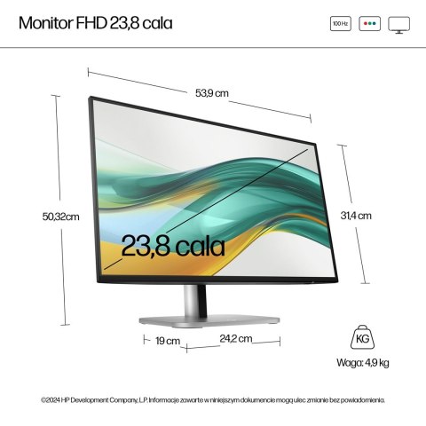 Hewlett-Packard MONITOR HP LED 23,8" S5 Pro 524pf (9D9L6UT)