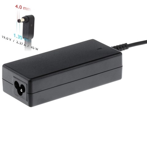 Akyga Zasilacz sieciowy Akyga AK-ND-54 do notebooka Asus (19 V; 2,37 A; 45W; 4 mm x 1.35 mm)