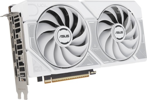Karta graficzna Asus Dual GeForce RTX 5060 White OC 8GB GDDR7 DLSS4 (DUAL-RTX5060-O8G-WHITE)