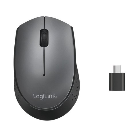 LogiLink Mysz bezprzewodowa 2.4GHz, USB-C, optyczna