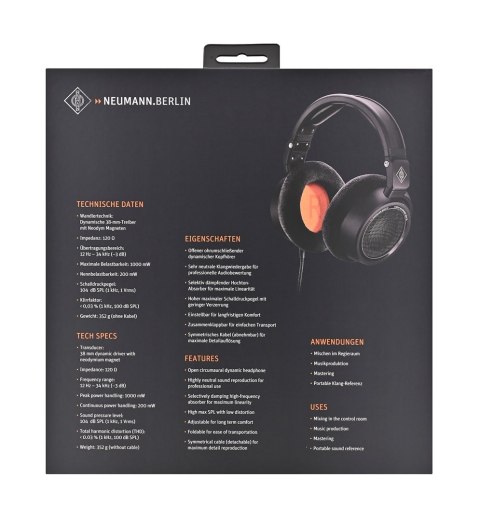 NEUMANN Neumann NDH 30 Black Edition - Słuchawki studyjne otwarte
