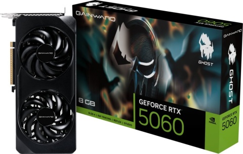 Karta graficzna Gainward GeForce RTX 5060 Ghost 8GB GDDR7 DLSS4 (NE75060019P1-GB2063B)