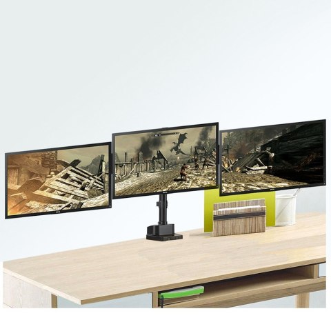 Maclean Uchwyt biurkowy na 3 monitory MC-811