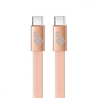 TB Kabel USB C - USB C 1m płaski brzoskwiniowy