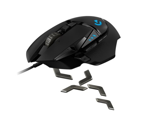 Logitech Mysz Logitech G502 Gaming HERO EU 910-005471 (optyczna; 16000 DPI; kolor czarny)