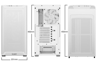 BE QUIET! OBUDOWA BE QUIET! PURE BASE 501 Airflow White