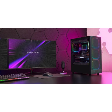 TACENS TACENS MARS MC-NEBULA 4x120mm ARGB ATX- obudowa