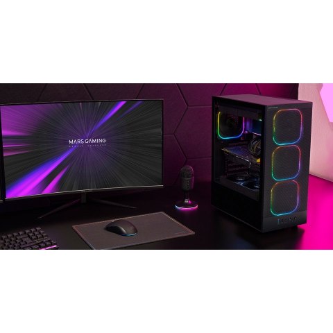 TACENS TACENS MARS MC-NEBULA 4x120mm ARGB ATX- obudowa