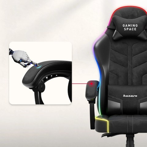 Huzaro Fotel gamingowy Huzaro Force 2.7 RGB Black