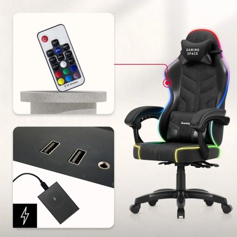 Huzaro Fotel gamingowy Huzaro Force 2.7 RGB Black