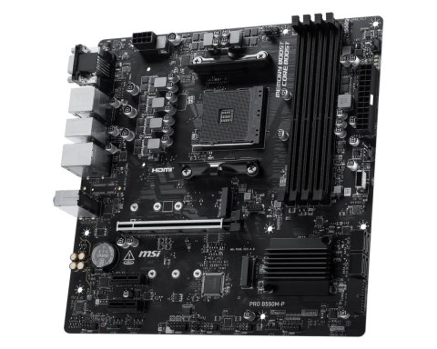 MSI Płyta główna PRO B550M-P AM4 4DDR4 mATX