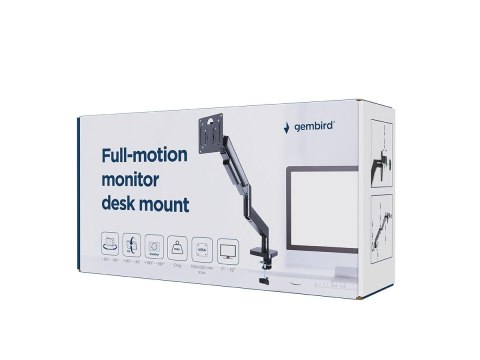 GEMBIRD GEMBIRD BIURKOWE REGULOWANE RAMIĘ/UCHWYT NA MONITOR 17-32 OBCIĄŻENIE DO 10 KG