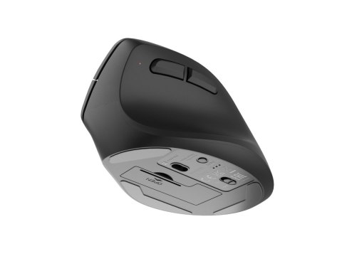 Natec Mysz bezprzewodowa wertykalna Crake 2 2400 DPI Bluetooth 5.2 + 2.4GHz Czarna