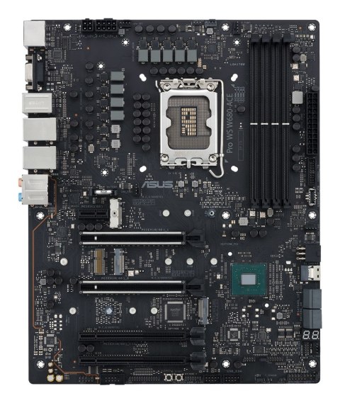 ASUS Płyta ASUS Pro WS W680-ACE W680 (LGA 1700) ATX motherboard, 2x PCIe 5.0, 3x PCIe 4.0, 3x PCIe 4.0 M.2 slots, 2x USB 3.2 Gen 2, 4