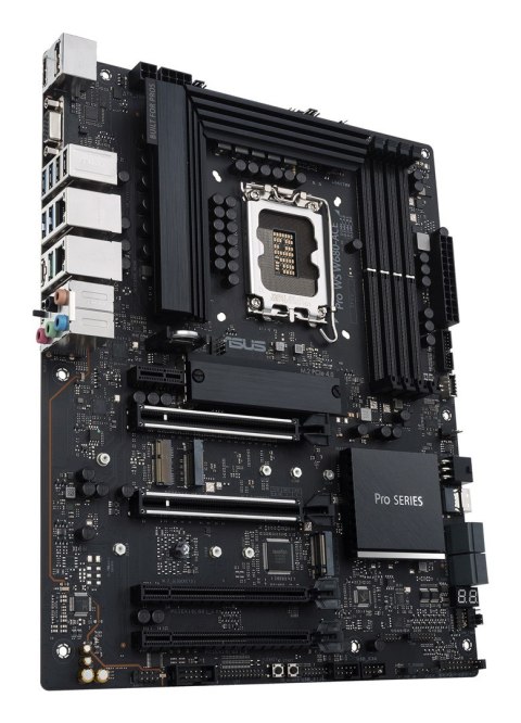 ASUS Płyta ASUS Pro WS W680-ACE W680 (LGA 1700) ATX motherboard, 2x PCIe 5.0, 3x PCIe 4.0, 3x PCIe 4.0 M.2 slots, 2x USB 3.2 Gen 2, 4