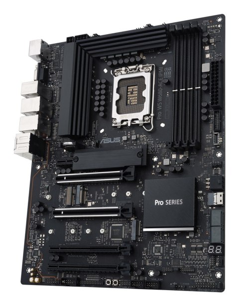 ASUS Płyta ASUS Pro WS W680-ACE W680 (LGA 1700) ATX motherboard, 2x PCIe 5.0, 3x PCIe 4.0, 3x PCIe 4.0 M.2 slots, 2x USB 3.2 Gen 2, 4