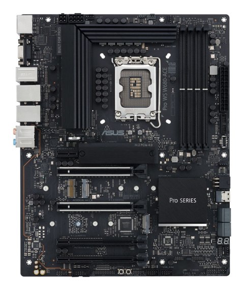 ASUS Płyta ASUS Pro WS W680-ACE W680 (LGA 1700) ATX motherboard, 2x PCIe 5.0, 3x PCIe 4.0, 3x PCIe 4.0 M.2 slots, 2x USB 3.2 Gen 2, 4
