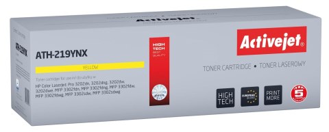 Activejet Activejet ATH-219YNX Toner (zamiennik HP 219X W2192X; Supreme; 2500 stron; żółty) z chipem