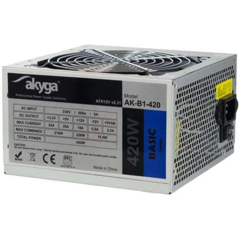 Akyga Zasilacz Akyga AK-B1-420 (420 W; Pasywne; 120 mm)