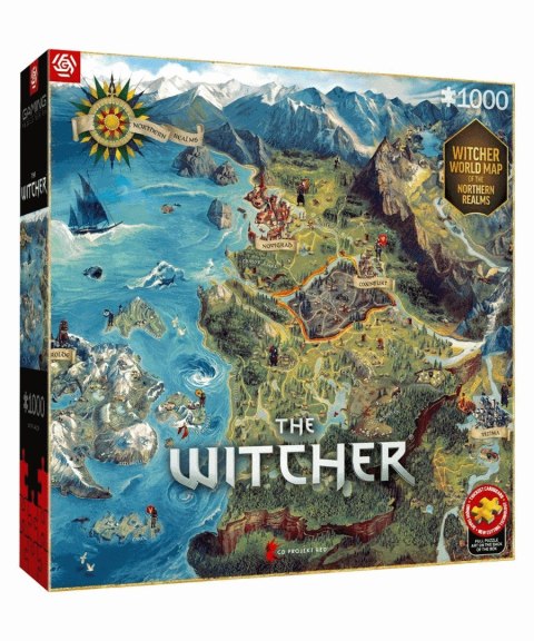 Cenega Publishing Puzzle Good Loot: The Witcher - The Northern Realms Map, 1000 elementów