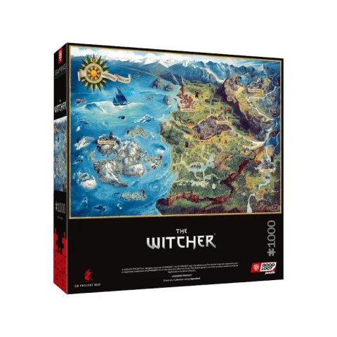 Cenega Publishing Puzzle Good Loot: The Witcher - The Northern Realms Map, 1000 elementów