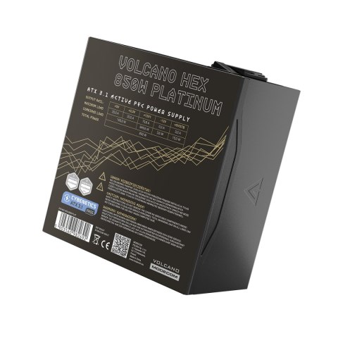 MODECOM VOLCANO HEX 850W PLATINUM ZASILACZ KOMPUTEROWY ATX 3.1 MODECOM
