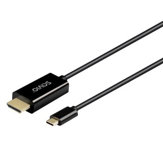 Savio Kabel USB-C do HDMI CL-191 30Hz, 2m plastik