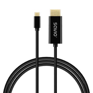 Savio Kabel USB-C do HDMI CL-191 30Hz, 2m plastik