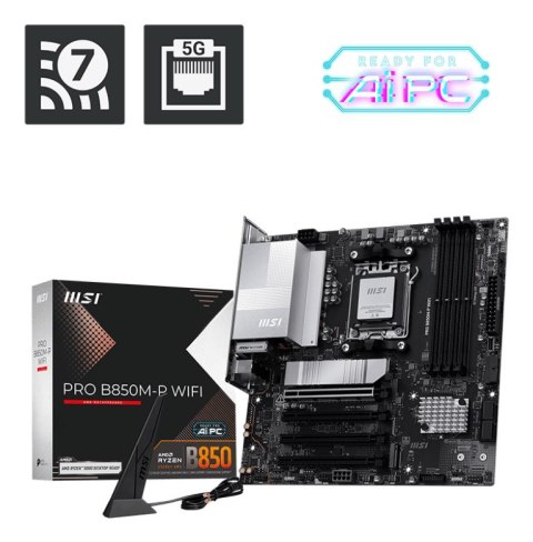 MSI Płyta główna MSI PRO B850M-P WIFI