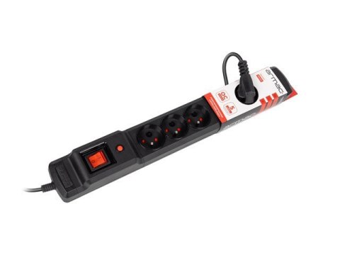 Armac Listwa zasilająca 5m multi M6 czarny M6/50/CZ