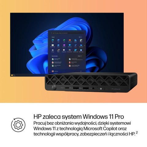Hewlett-Packard HP ProDesk 4 Mini G1i Ultra 7 265T 16GB DDR5 5600 SSD1TB Intel Graphics W11Pro 3Y OnSite