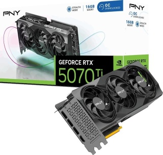 Karta graficzna PNY GeForce RTX 5070 Ti Triple Fan Overclocked 16GB GDDR7 DLSS4 (VCG5070T16TFXPB1-O)