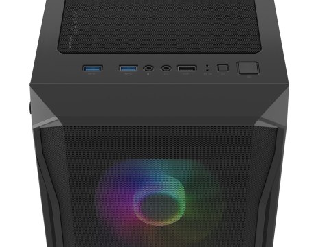 FURY FURY OBUDOWA KOMPUTEROWA FURY SHOBO SH4F RGB MIDI Z OKNEM CZARNA