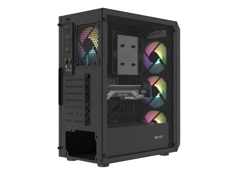 FURY FURY OBUDOWA KOMPUTEROWA FURY SHOBO SH4F RGB MIDI Z OKNEM CZARNA