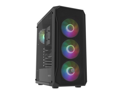FURY FURY OBUDOWA KOMPUTEROWA FURY SHOBO SH4F RGB MIDI Z OKNEM CZARNA